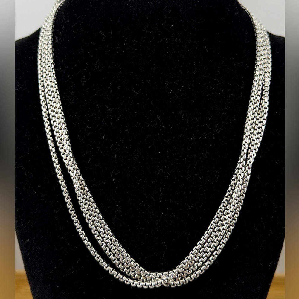 JAI JOHN HARDY Sterling Silver 2.7mm Extra-Long 72” Box Rolo Chain Necklace 57g